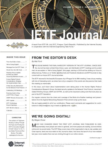November 2017 Journal Cover